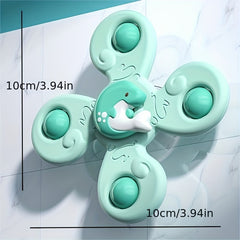 Adorable Baby Bathing Sucker Spinning Swimming Toy