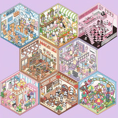 Charming 3D Panda Scene Stickers for DIY Room Decor & Crafts