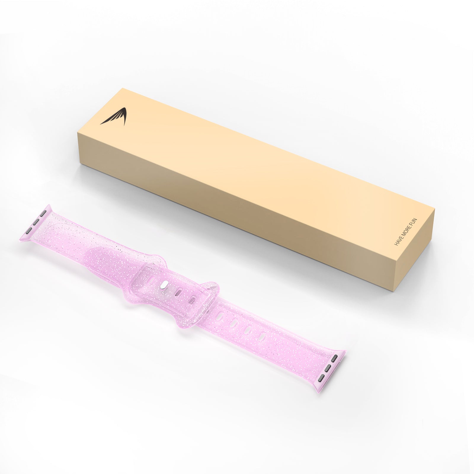 Silicone Glitter Buckle Waist Watch Band Decoration
