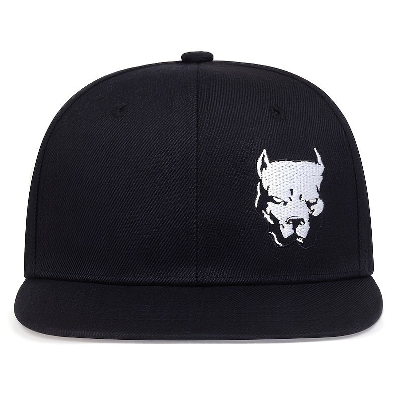 Men's Bulldog Pattern Baseball Cap for Outdoor Activities
