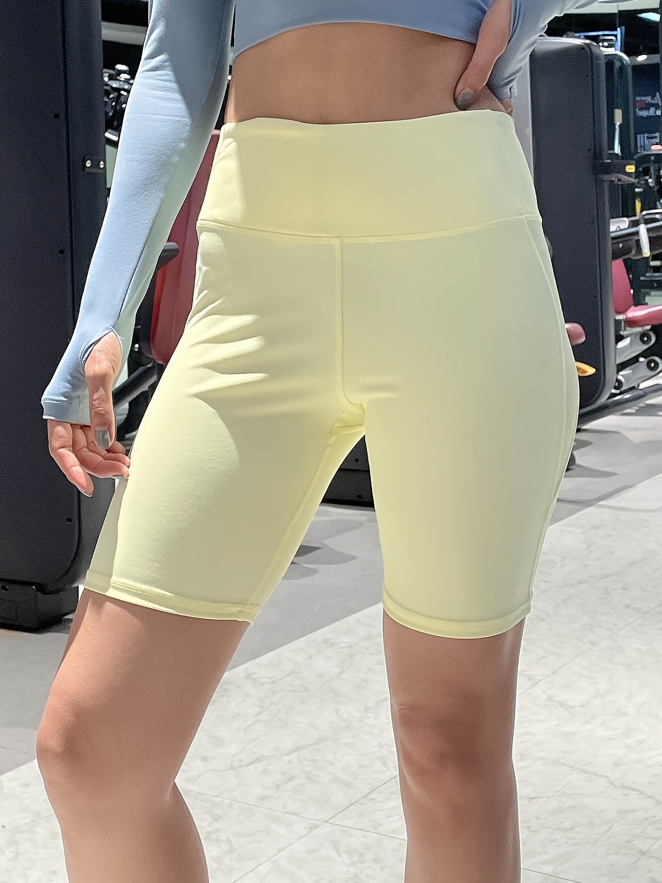 Women's High Waisted Butt Lifting Shorts for Yoga Running