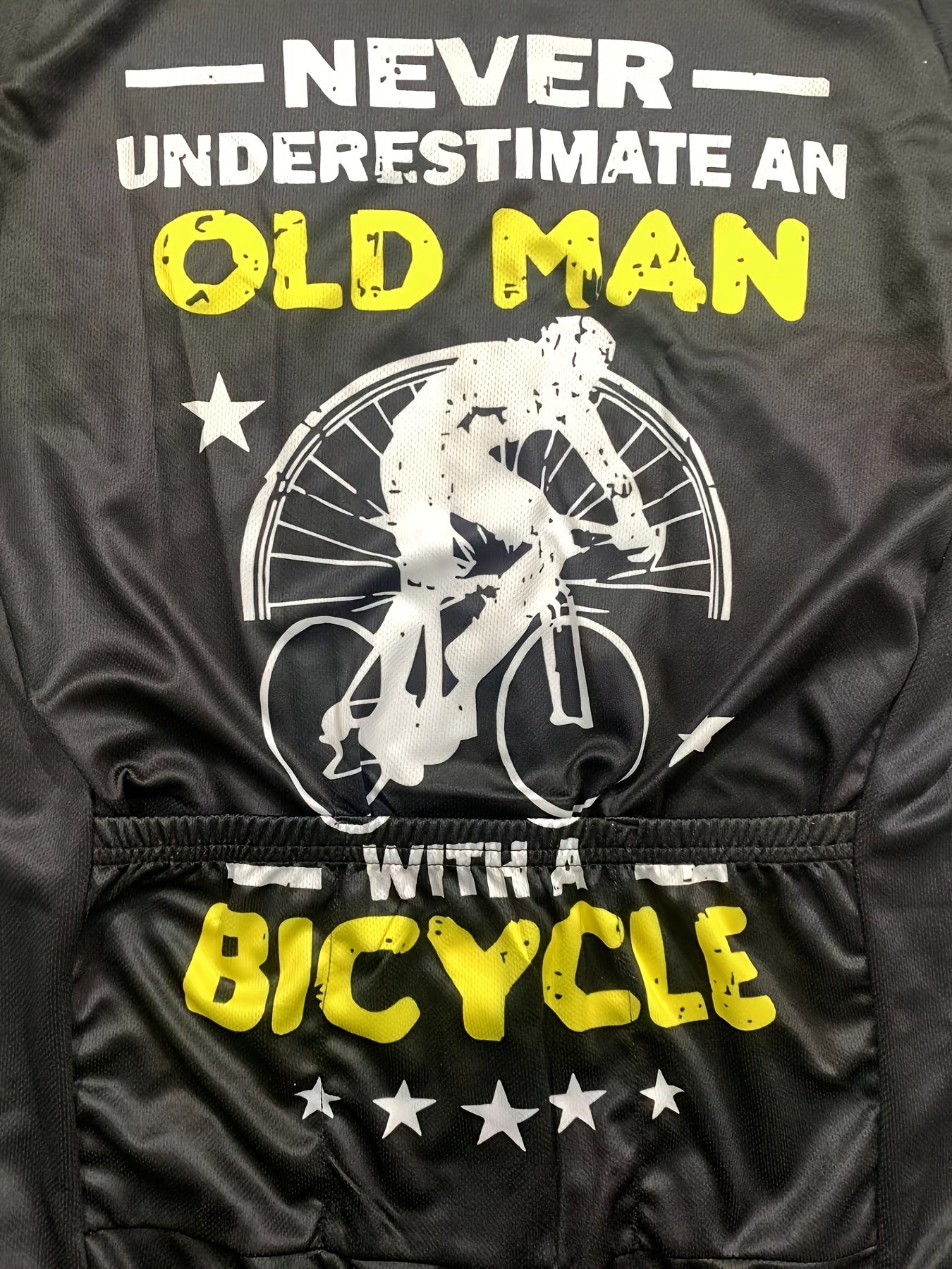 Men's Pattern Cycling Jersey Moisture Wicking Short Sleeve Shirt