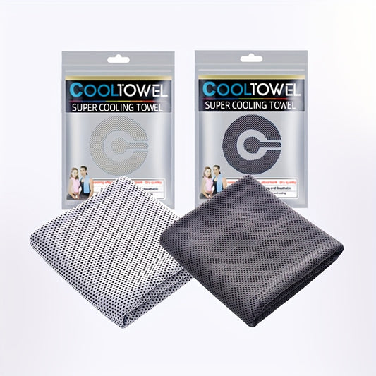 2pcs Cooling Towel for Sports Yoga Beach Camping Gym Soft Absorbent 35 4 x 11 8