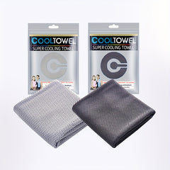 2pcs Cooling Towel for Sports Yoga Beach Camping Gym Soft Absorbent 35 4 x 11 8