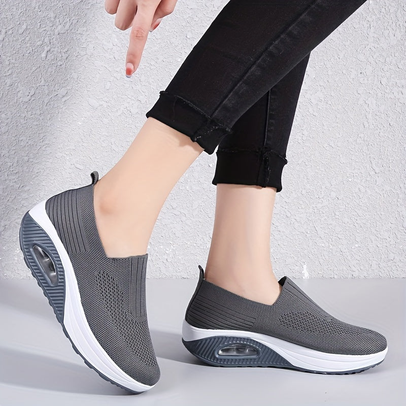 Breathable Slip-on Air Cushion Sneakers for Women