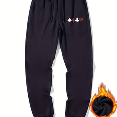 Casual Poker Suit Pattern Joggers Men's Sweatpants