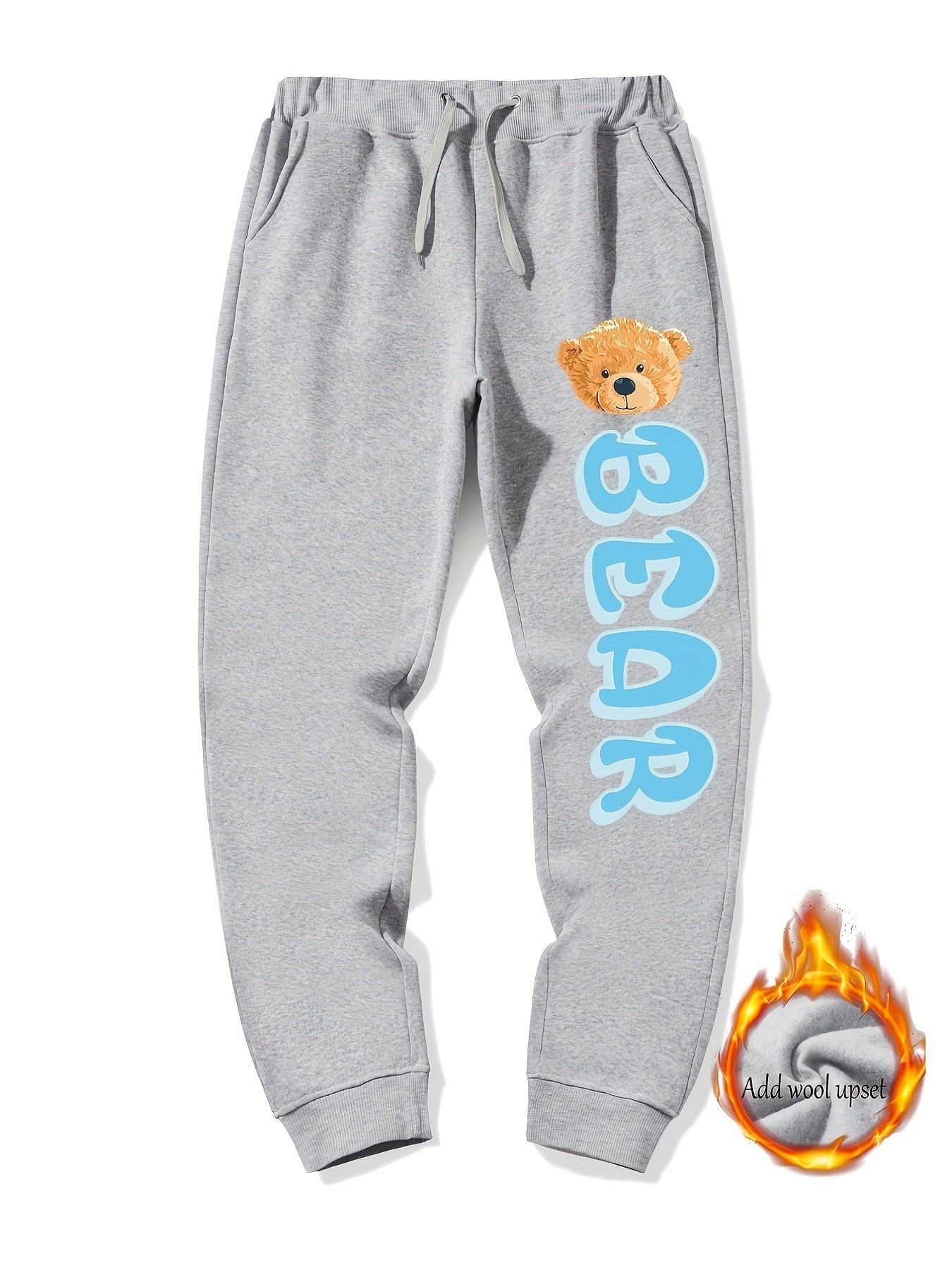 Bear Pattern Casual Graphic Joggers Men's Sweatpants Spring Summer