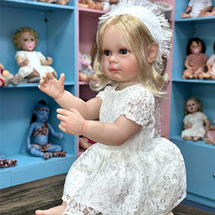 55 88 Cm Lifelike Reborn Doll Full Body Soft Enamel Simulative Doll
