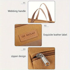 Portable Canvas Tool Bag for Outdoor Camping