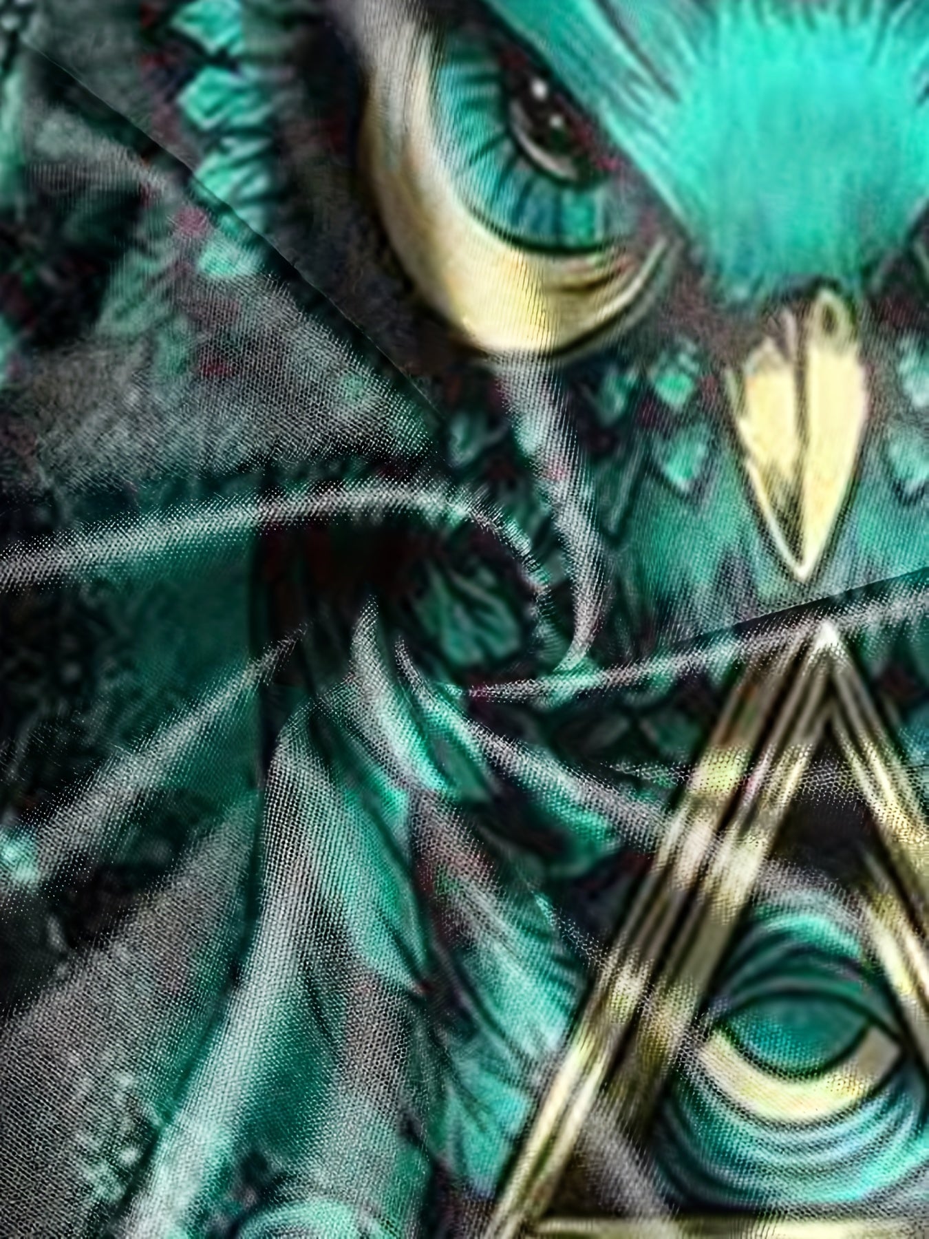Men's Mythical Owl Graphic T shirt & Shorts For Halloween