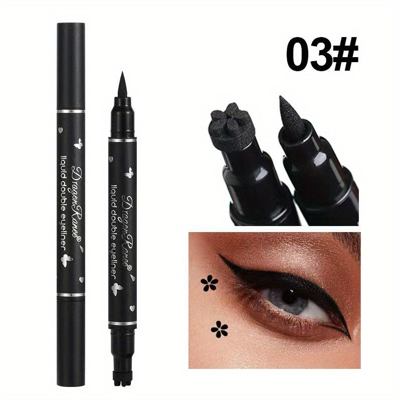 Double Ended Eyeliner Liquid Pen Waterproof Easy Applying Lazy Makeup