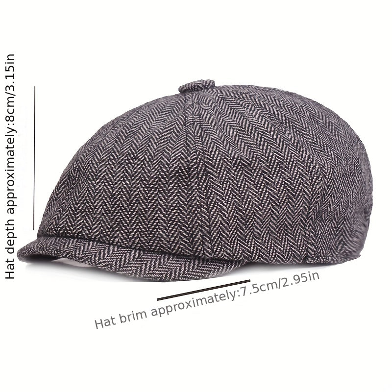 Men's Casual Newsboy Hat Retro Beret Spring Autumn