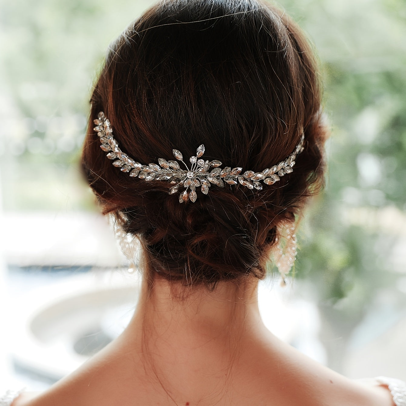 Crystal & Pearl Bridal Comb Hairpiece