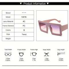 Y2K Oversized Glitter Sunglasses Gradient Sun Glasses UV400