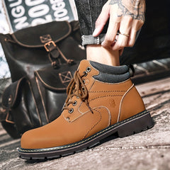 Men's Winter Work Boots Non-Slip Insulated Warm Outdoor Hiking