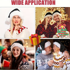 1pc Plush Santa Hats Christmas Party Decors
