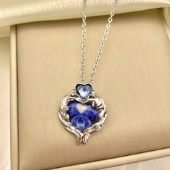 Dolphin Crystal Pendant Necklace Clavicle Chain Birthday Gift