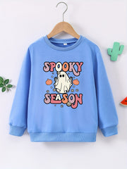 Spooky Season Halloween Pullover for Girls Comfort Fit Sweatshirt