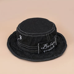 Denim Washed Bucket Hat Cotton Sun Protection Fisherman Hat