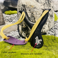 Wooden Slingshot Toy for Outdoor Play with Rubber Band