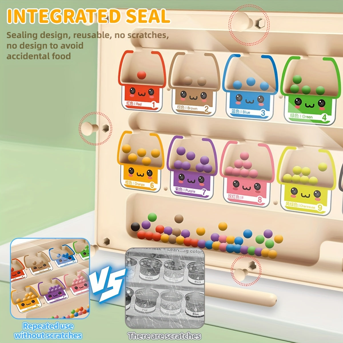 Nuro Wooden Puzzle Maze Toy for Hand Eye Coordination 3+