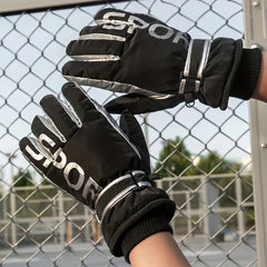 Thickened Windproof Gloves for Cycling & Skiing, Waterproof & Warm
