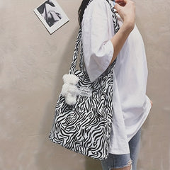 Casual Print Tote Bag Large Capacity Handbag