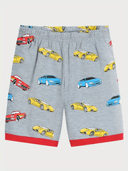 Boys Car Print Pajamas Set Short Sleeves Bottoms