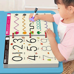 Educational Workbook Set with 2 Pens, 1 Eraser & Stickers