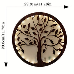 LED Timing Tree of Life Wood Board Hanging Night Light