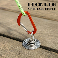Durable Octopus Rope Buckles & Deck Nails Set for Tent Camping