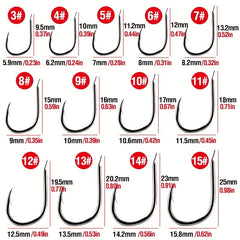 100pcs Durable Fishing Hooks for Jigging and Carp Fishing
