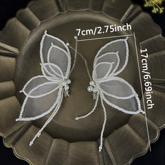 Butterfly Hair Clips Non-Slip Duck Billed Clip Wedding Headwear