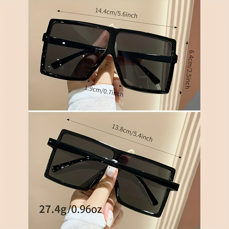 Oversized Square Sunglasses UV400 Sun Shades Glasses