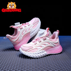 Girls Breathable Platform Sneakers Hook Loop Non Slip Shoes