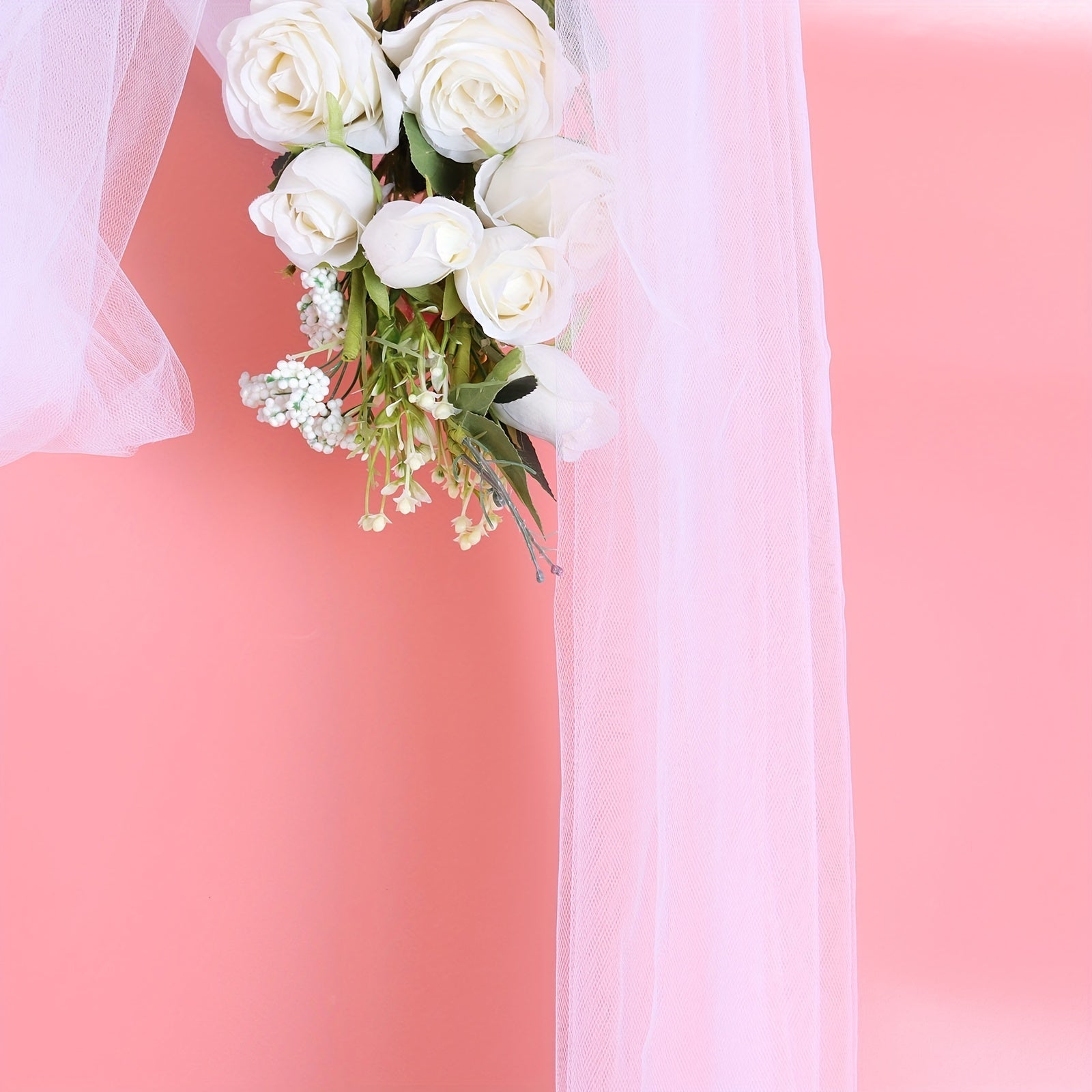 1pc 54 20 Yards Tulle Roll Polyester Fabric for Wedding Room DIY Gift Decoration