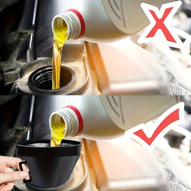 Emergency Travel Car Motorcycle Refueling Funnel Pourer Long Mouth Extension Pla