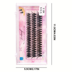 60 Clusters 40D 3 Rows Eyelashes Extention Natural Soft Faux Mink Lashes