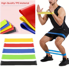 5pcs Latex Elastic Resistance Bands for Home Fitness