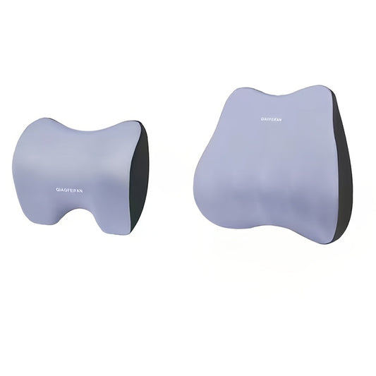 Memory Foam Car Neck Pillow Lumbar Support Set