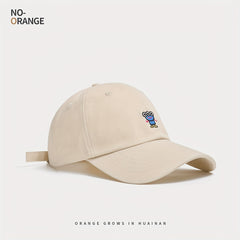 Soft Top Sunshade Three eyed Monster Embroidered Baseball Cap For Women