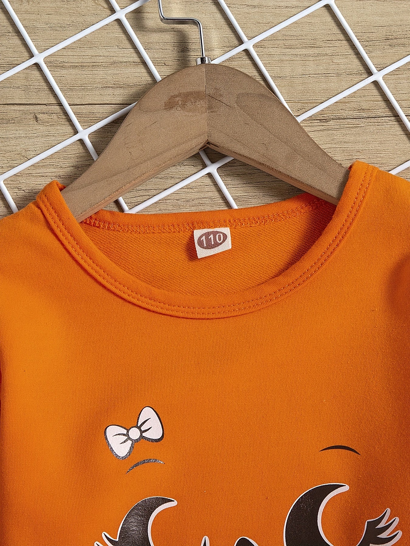 Girls Sweatshirt Smile Graphic Comfort Fit Long Sleeve Top Pullovers Kids