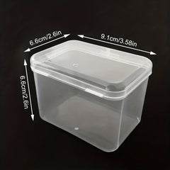 Transparent Square Storage Box Makeup Jewelry Organizer