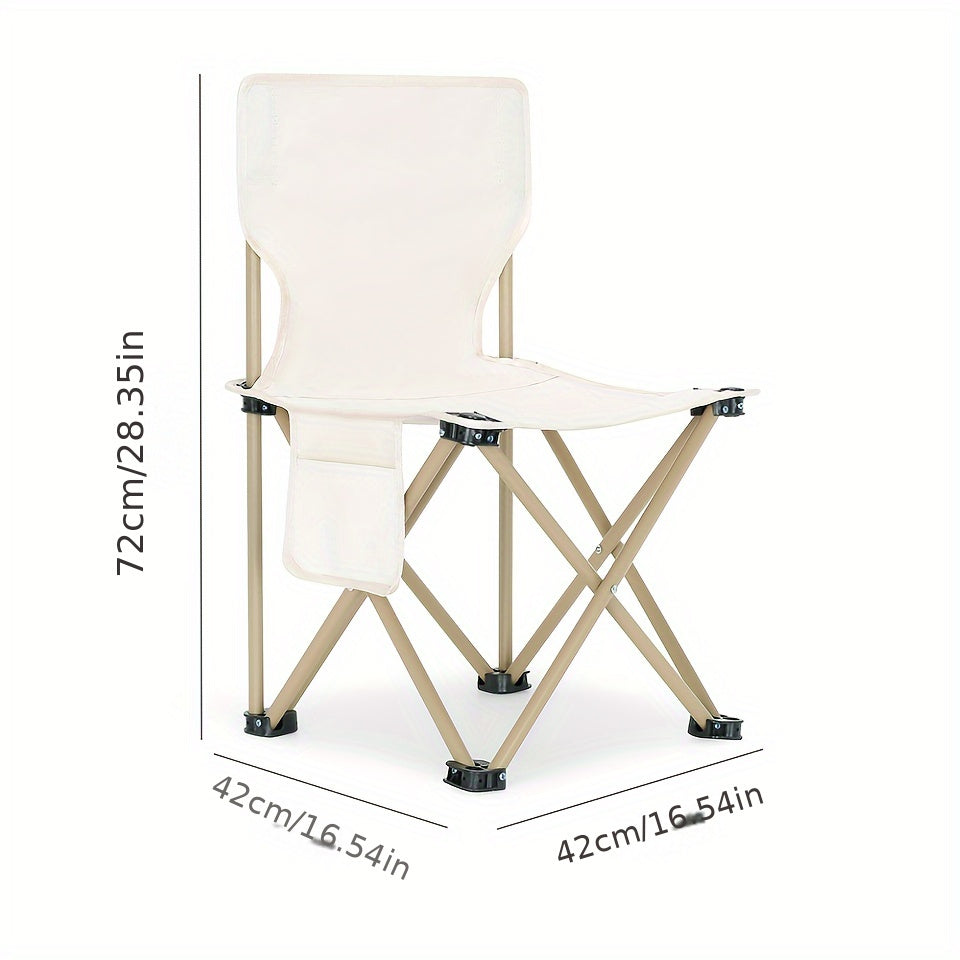 Portable Folding Camping Chair with Cup Holder for Adults