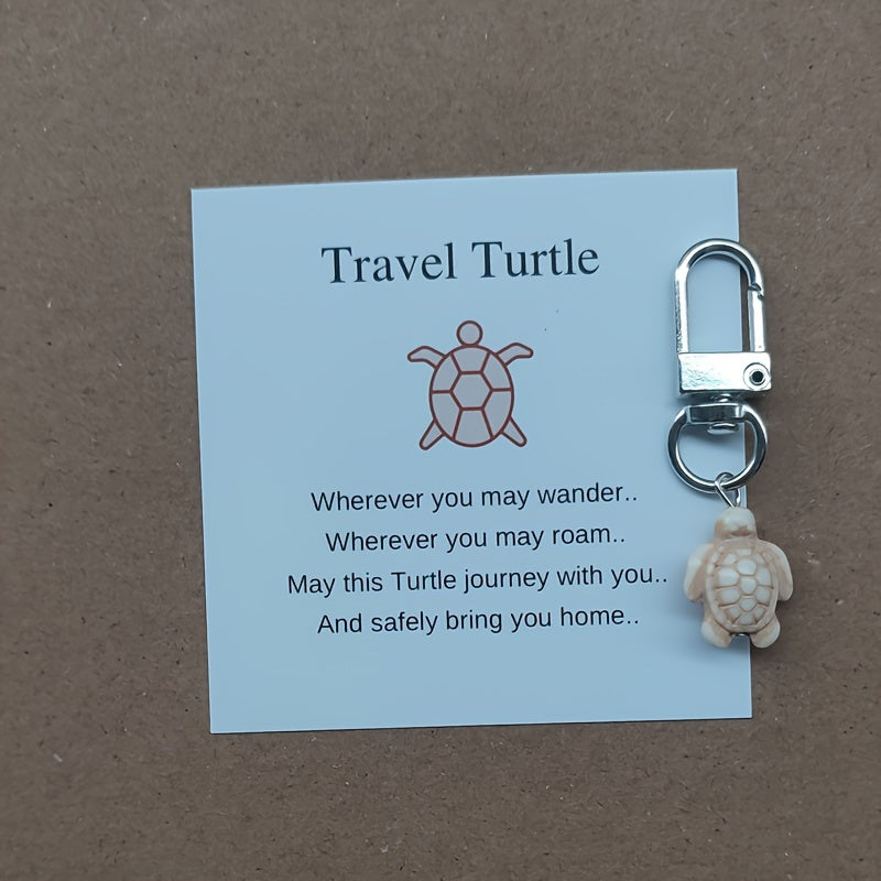 Travel Turtle Keychain Small Keyring Bag Purse Charm