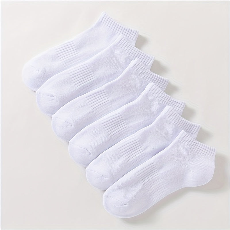 6 Pairs Women's Sports Ankle Socks Soft Lightweight Low Cut Stockings