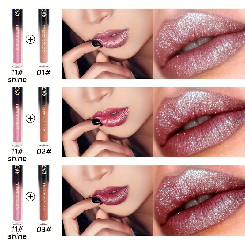 Matte Non Stick Cup Lip Glaze Lipstick & Liquid Eyeshadow Dual Use