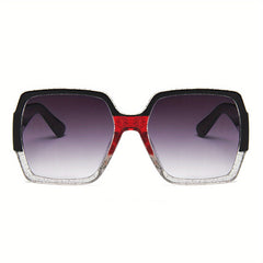 Oversized Square Sunglasses Casual Gradient Glasses UV400