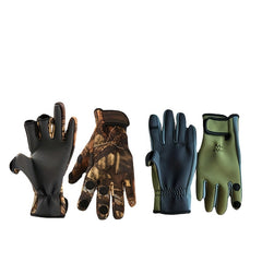 Non slip Fishing Gloves Waterproof Fingerless Gloves