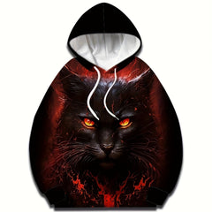 Men's Graphic 3D Print Hoodie Loose Pullover for Autumn Winter